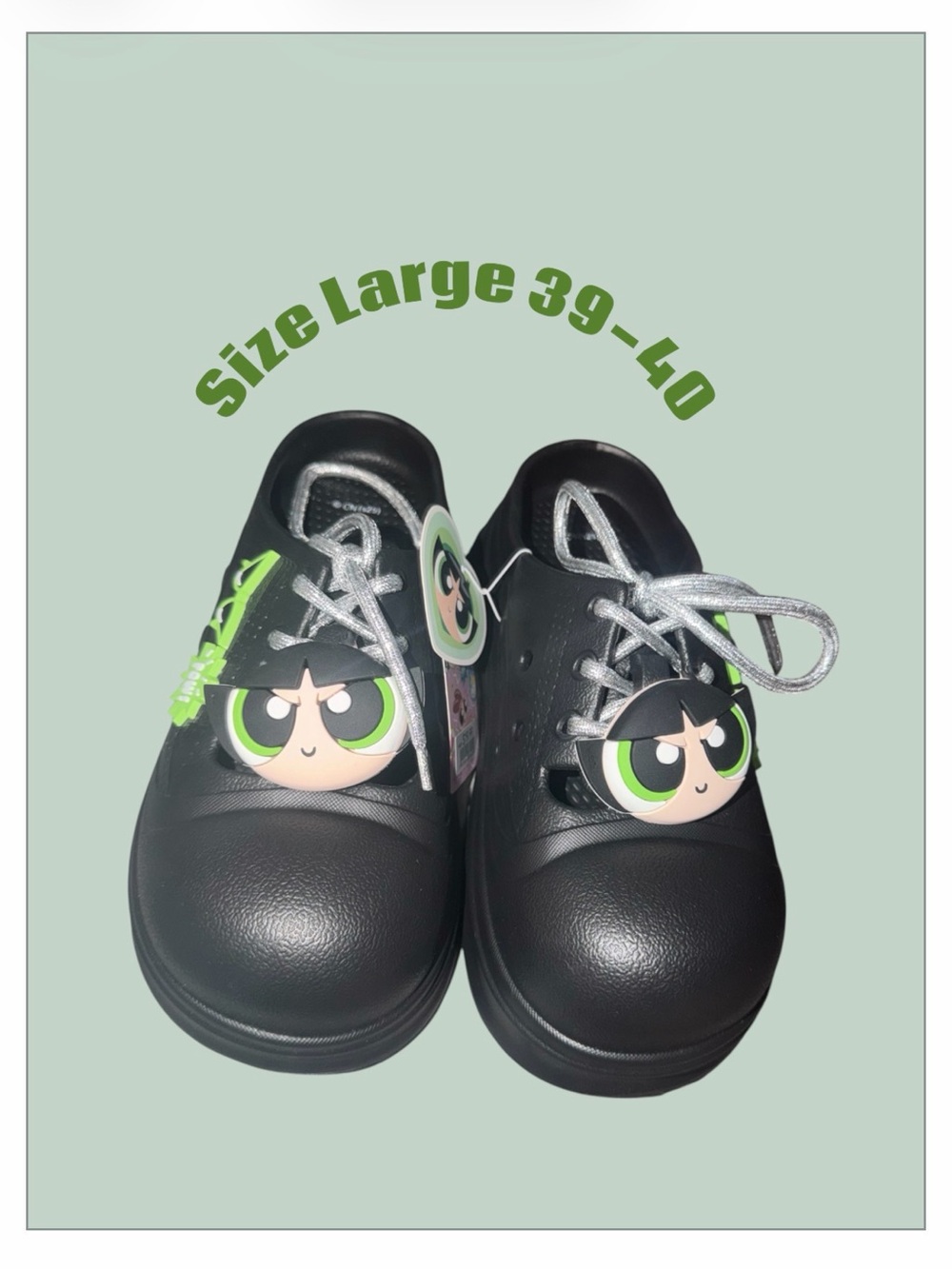 *new* MINISO  x The Powerpuff Girls  Buttercup EVA clogs